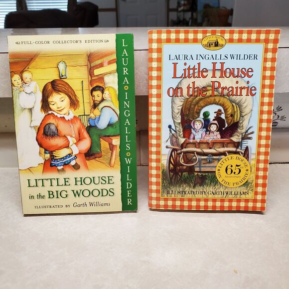 Two books from the "Little House" series by Laura Ingalls Wilder Paperback - Picture 1 of 6